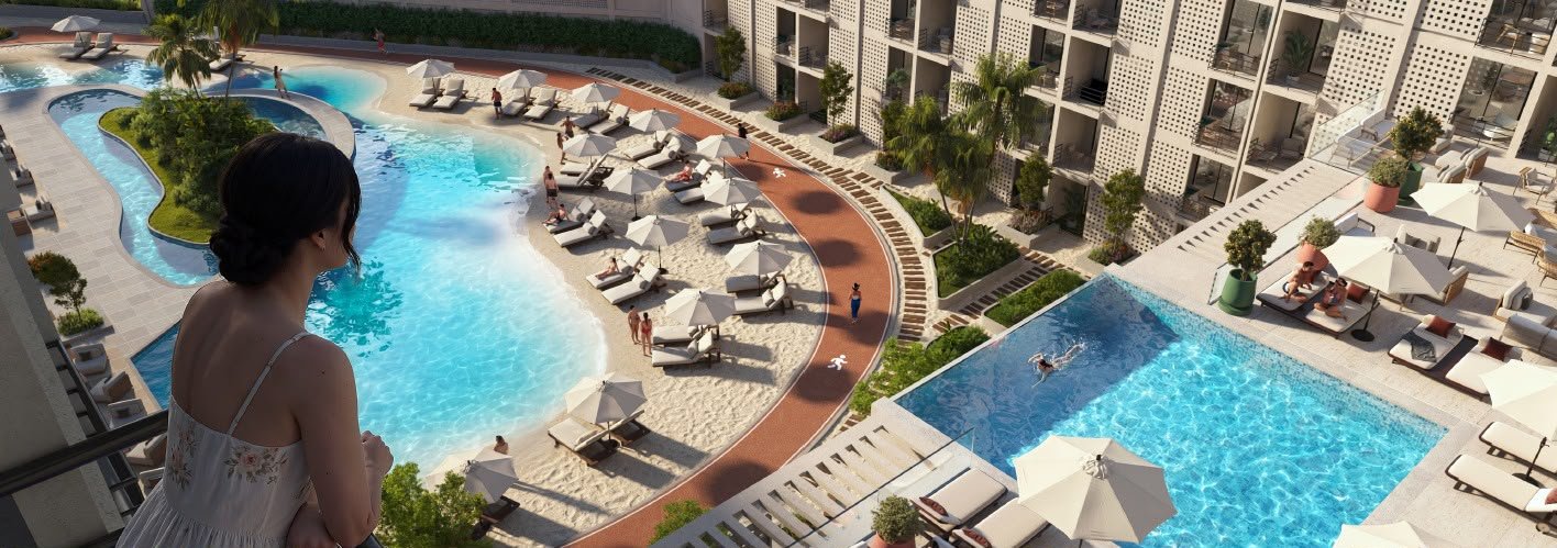 ALDAU Penta balcony and pool concept