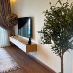 TV-Wand im Wohnbereich der Wohnung