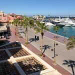 Ausblick vom Apartment auf die Marina-Promenade