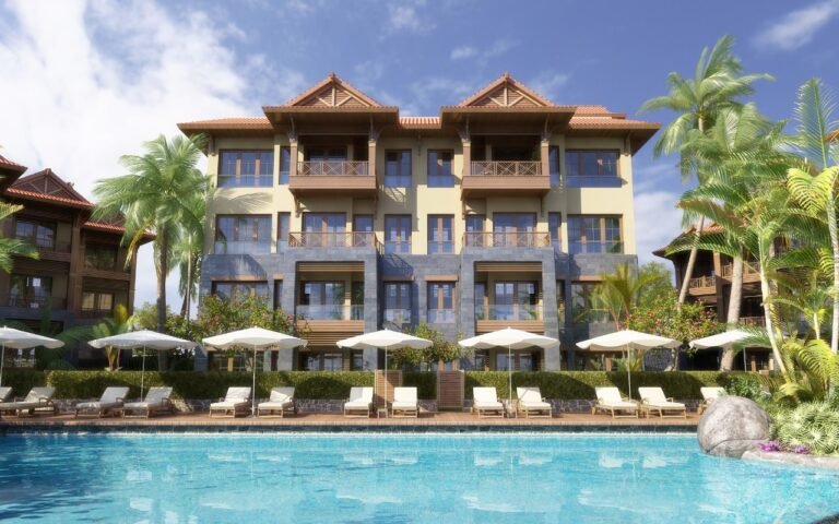 Architectural visualisation of the planned pool at U Residences & Hotel, Sahl Hasheesh